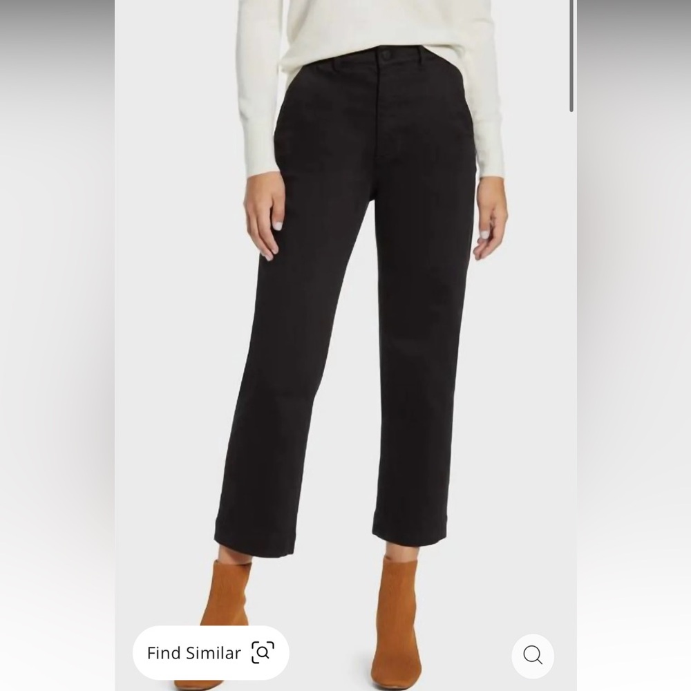 Everlane Black Cropped Straight Regular